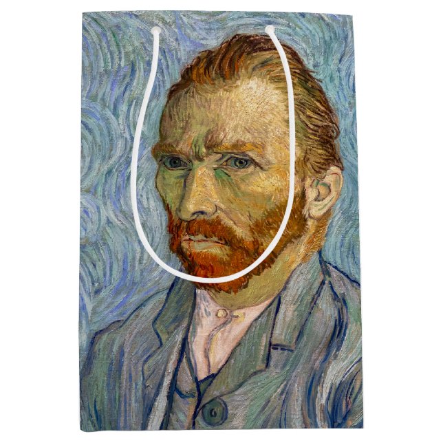 Sacola Para Presentes Média Vincent Van Gogh - Autorretrato (Frente)