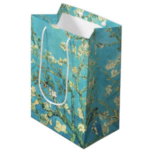 Sacola Para Presentes Média Vincent van Gogh Blossomong Almond Tree