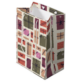 Sacola Para Presentes Média Vintage apresenta o Saco do Presente