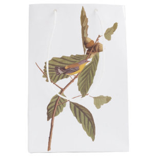 Sacola Para Presentes Média Vintage Audubon Magnolia Warbler Bird