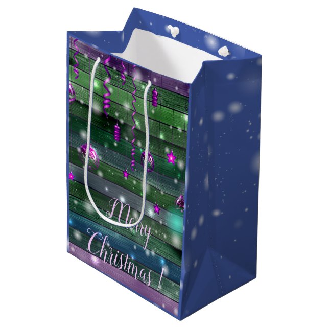 Sacola Para Presentes Média Vintage Green (Frente inclinada)