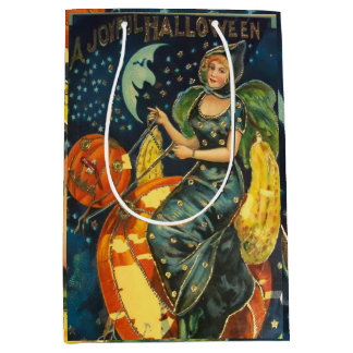 Sacola Para Presentes Média Vintage Halloween Poster