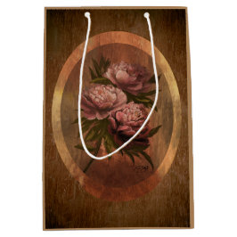Sacola Para Presentes Média Vintage Peonies Medium Gift Bag