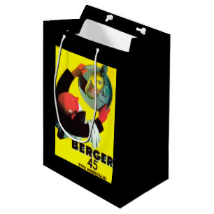 Sacola Para Presentes Média Vintage PosterEurope de Berger 45
