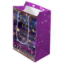 Sacola Para Presentes Média Vintage Purple