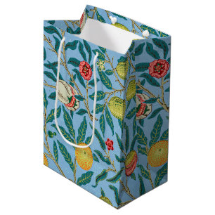 Sacola Para Presentes Média Vintage William Morris 'Quatro padrões de Fruta