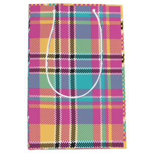 Sacola Para Presentes Média Vintagem Geométrica do Na moda de Colorfull do Pad