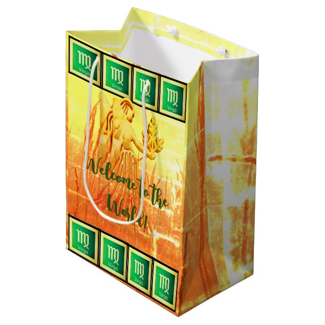 Sacola Para Presentes Média Virgem Personalizável - Criança Feliz de Aniversár (Frente inclinada)