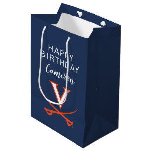 Sacola Para Presentes Média Virginia Cavaliers Aniversário