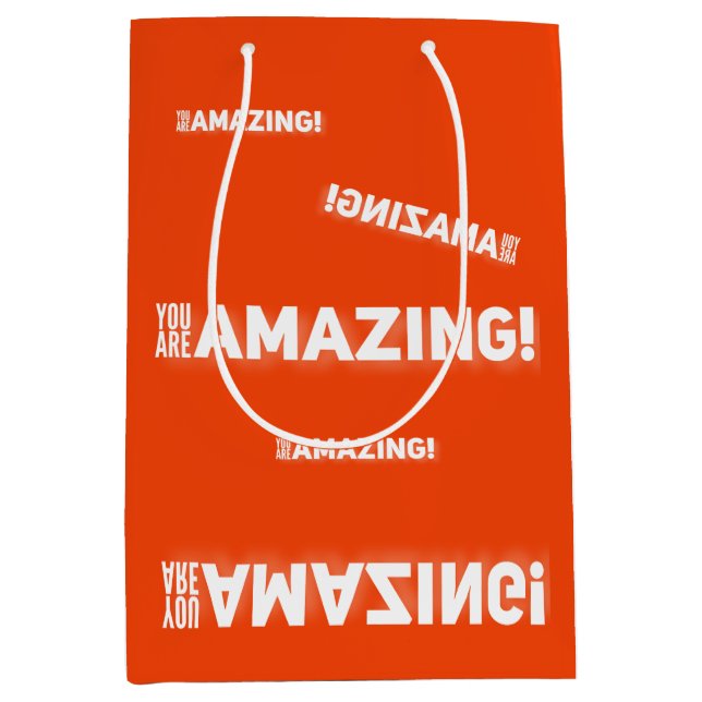 Sacola Para Presentes Média Você é incrível! (Frente)