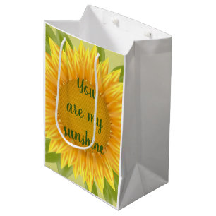 Sacola Para Presentes Média Você é minha arte das citações da flor do gira