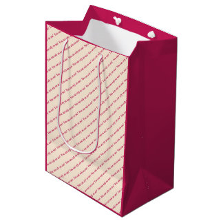 Sacola Para Presentes Média Você Pode Contar Comigo Padrão Mínimo e Design de