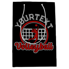 Sacola Para Presentes Média Volei ADD NOME Espique Bola Ataque Esportes