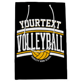 Sacola Para Presentes Média Volei de nome personalizado Jogador da equipe esco