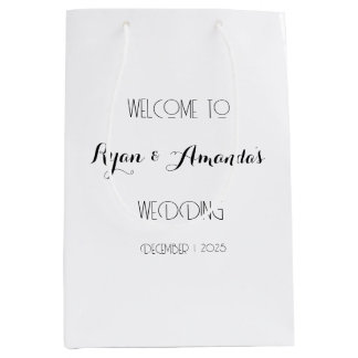 SACOLA PARA PRESENTES MÉDIA WEDDING WELCOME BAG