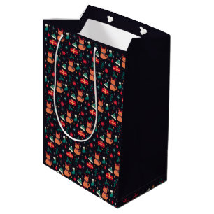 Sacola Para Presentes Média Whisker Wonderland