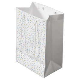 Sacola Para Presentes Média William Confetti Watercolor Dots Gift Bag