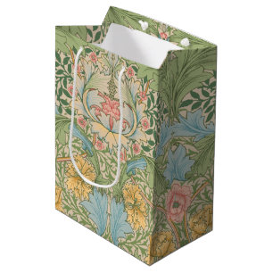 Sacola Para Presentes Média William Morris Flor de Murta Floral Botânico