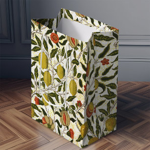 Sacola Para Presentes Média William Morris Pomegranate Lemons Padrão Fruta