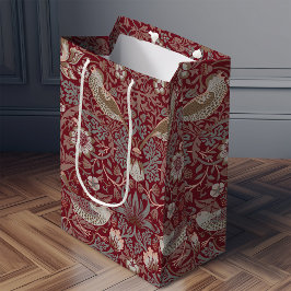 Sacola Para Presentes Média William Morris Strawberry Thef Medium Gift Bag