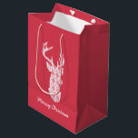 Sacola Para Presentes Média Winter Knit Christmas Reindeer Gift Bag<br><div class="desc">Winter Knit Christmas Reindeer foi projetado por Ness Nordberg. Esta design festiva inclui uma silhueta de renas com um padrão de tricô de inverno. Todas as trabalhos de arte © Ness Nordberg. Todos os direitos reservados no mundo. A reprodução ou distribuição não autorizadas de uma obra protegida por direitos de...</div>