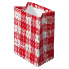 Sacola Para Presentes Média Xadrez