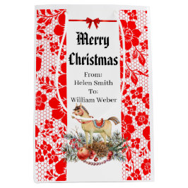 SACOLA PARA PRESENTES MÉDIA XMAS GIFT BAG