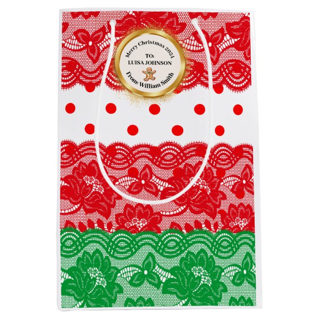 SACOLA PARA PRESENTES MÉDIA XMAS GIFT BAG (Frente)