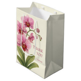 Sacola Para Presentes Média Yellow Orchid Business Thank You Gift Bag