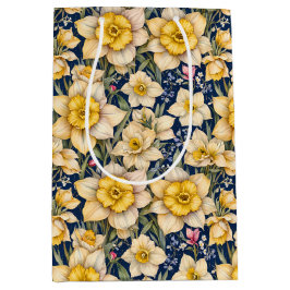 Sacola Para Presentes Média Yellow Spring Daffodils