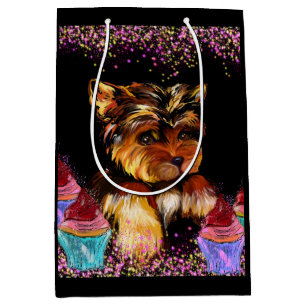 Sacola Para Presentes Média Yorkie Poo