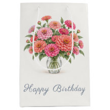 Zínias Coral Rosa de Aniversário