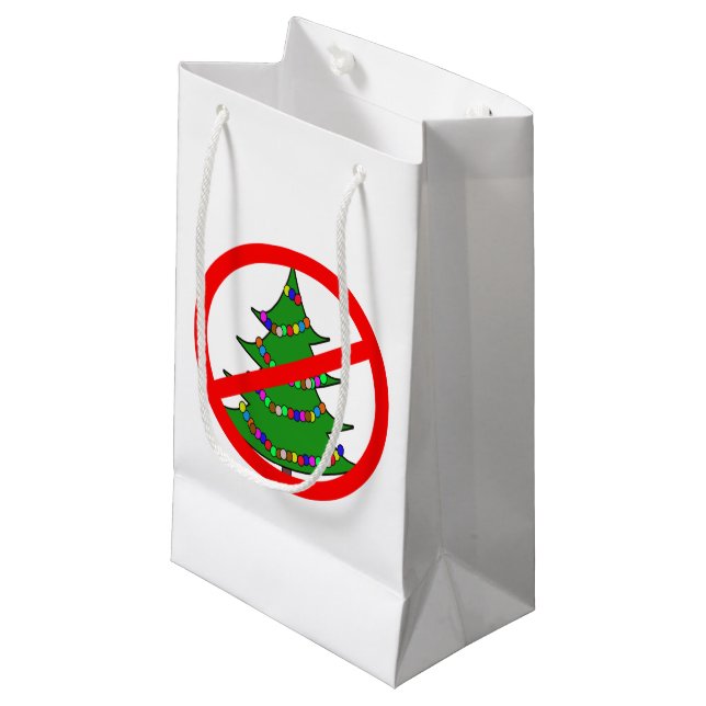 Sacola Para Presentes Pequena 12-21 Humbug Day (Frente inclinada)