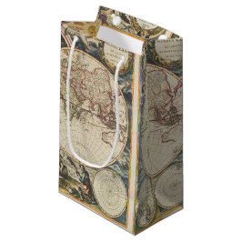 Sacola Para Presentes Pequena 1702 Um novo mapa do mundo