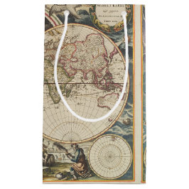 Sacola Para Presentes Pequena 1702 Um novo mapa do mundo