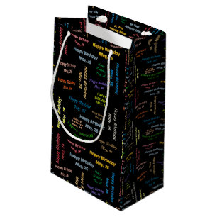 Sacola Para Presentes Pequena 26 de maio, Bag do Presente de Aniversário
