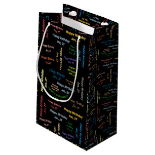 Sacola Para Presentes Pequena 27 de janeiro, Bag do Presente de Aniversário
