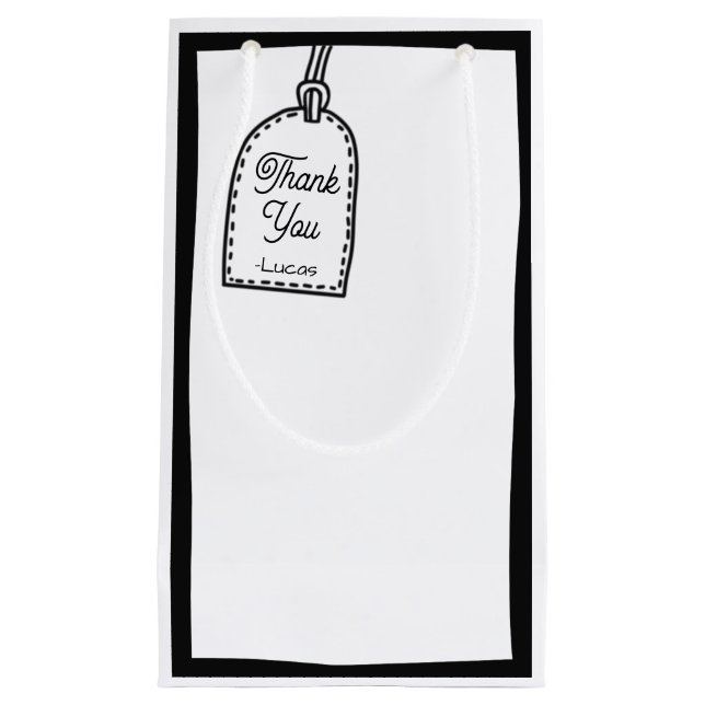 Sacola Para Presentes Pequena 2D Festa de Estilo de Comédia (Frente)