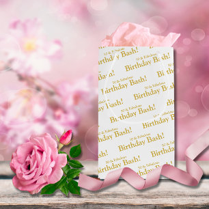 Sacola Para Presentes Pequena 50 e Fabulosa Dourada Gift Bag personalizável