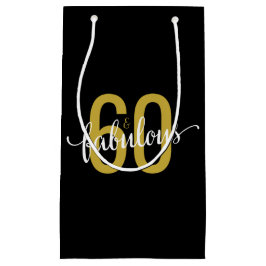 Sacola Para Presentes Pequena 60 e aniversário fabuloso