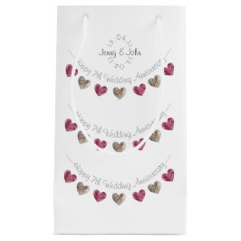 Sacola Para Presentes Pequena 7 lã cardíaca casamento pequeno presente