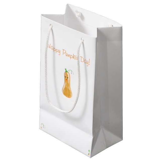 Sacola Para Presentes Pequena A bolsa da abóbora (Frente inclinada)