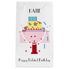 Sacola Para Presentes Pequena A Noite da Tarde - Aniversário atrasado