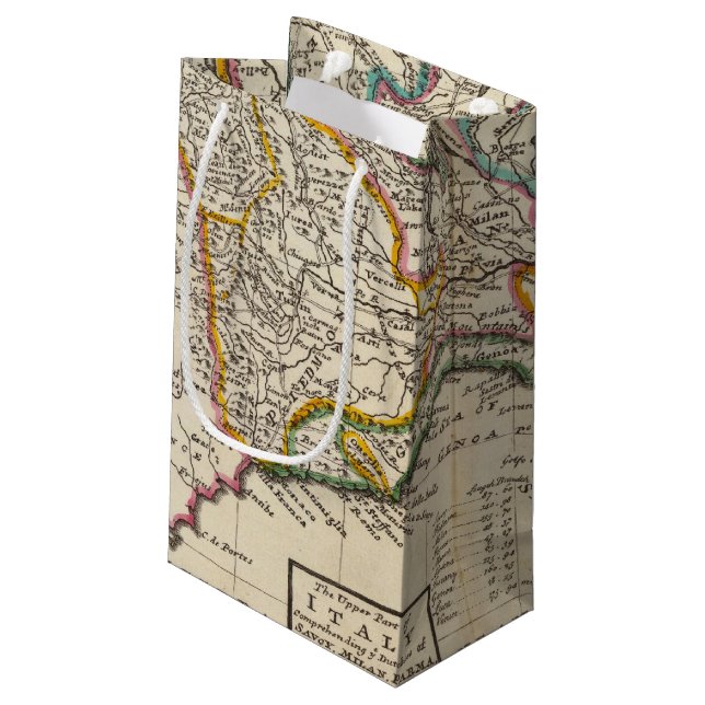 Sacola Para Presentes Pequena A parte superior de Italia (Verso inclinado)