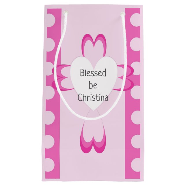 Sacola Para Presentes Pequena Abençoado (Frente)