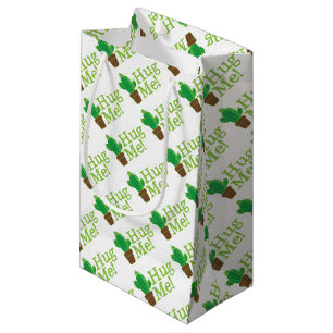Sacola Para Presentes Pequena abrace-me com cacto