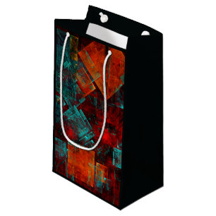 Sacola Para Presentes Pequena Abstrato Moderno Padrão Artístico Legal Colorido
