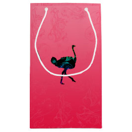 Sacola Para Presentes Pequena Abstrato Ostrich Gift Bag
