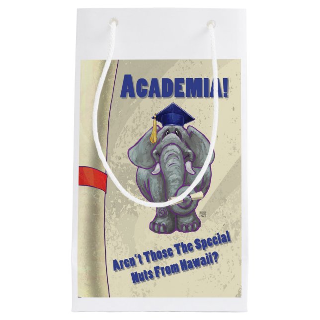 Sacola Para Presentes Pequena Academia Scroll (Frente)