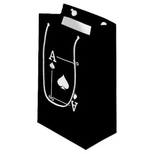 Sacola Para Presentes Pequena Ace Spades Combinação Ace Cards Jogando Cartões Mo